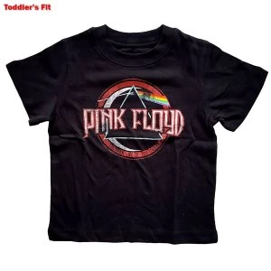 Pink Floyd - Vintage Dark Side of the Moon Seal Kids 5 Years T-Shirt - Black