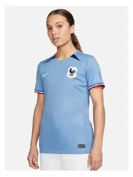 Nike France Womens 2023 Home Stadium Short Sleeved Shirt - Blue Size M, Women