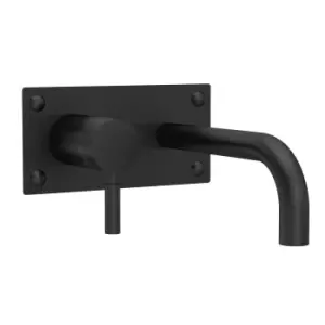 Hudson Reed Tec Single Lever Wall Mounted Basin Bath Filler - Matt Black