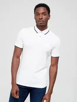 BOSS Boss Passertip Polo Shirt - White Size M Men