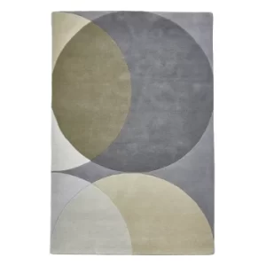 Grey Geometric Haines Rug Natural