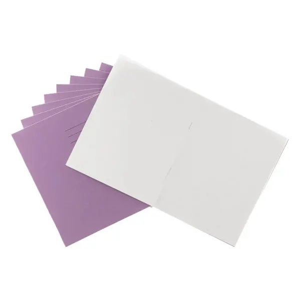 Classmates Exercise Book 9x7" 64 Page, 8mm Ruled With Margin, Purple - Pack of 100