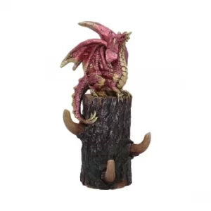 Crimson Helper Dragon Wall Mount Figurine