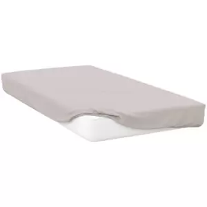 Belledorm 200 Thread Count Egyptian Cotton Fitted Sheet (Superking) (Oyster) - Oyster