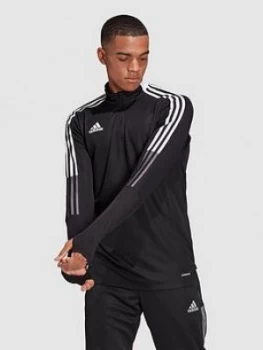 adidas Mens Tiro 21 Training Top, Black, Size XL, Men