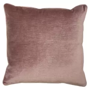 Stella Embossed Texture Cushion Blush, Blush / 45 x 45cm / Polyester Filled