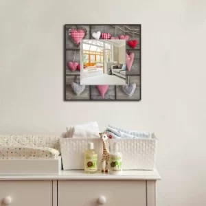 MA-10 Multicolor Hearts Decorative Mirror