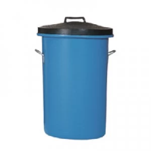 Slingsby Heavy Duty Cylindrical Storage Bin With Lid Blue 311962