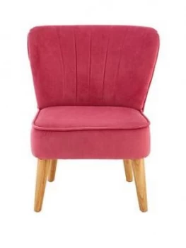 Premier Housewares Mia Kids Chair - Pink Velvet