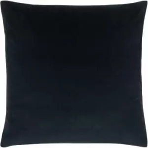 Sunningdale Velvet Cushion Cover (50cm x 50cm) (Midnight) - Midnight - Evans Lichfield