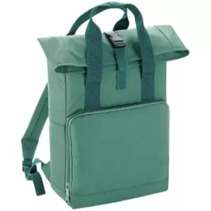 Bagbase Unisex Adult Roll Top Twin Handle Backpack (One Size) (Sage Green)