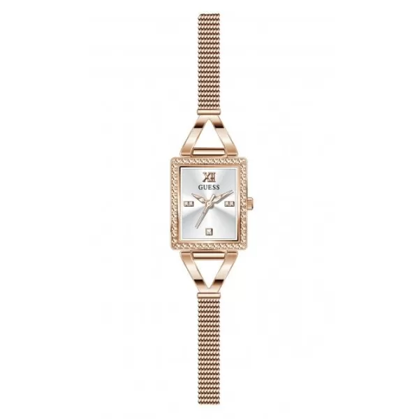 Ladies Grace Stainless Steel Mesh Rose Gold Watch GW0400L3