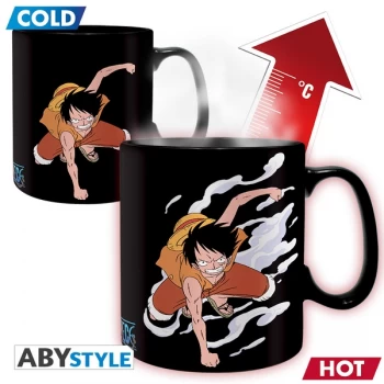 One Piece - Heat Change Luffy & Ace Mug