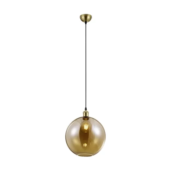 Dino Modern Dome Pendant Ceiling Light Old brass