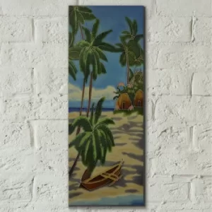 Tropical Retreat 1 6x16 By Dana Ridenour Ceramic Tile Wall Hanging