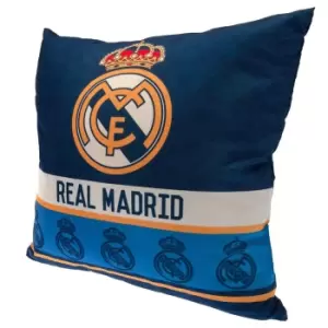 Real Madrid CF Crest Filled Cushion (One Size) (Blue/White)