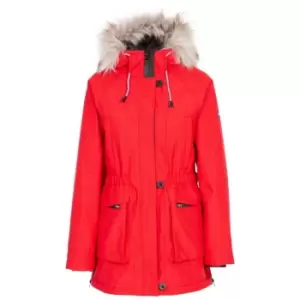 Trespass Womens/Ladies Caption Waterproof Parka (L) (Red)