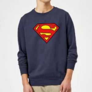 Justice League Superman Logo Sweatshirt - Navy - 4XL