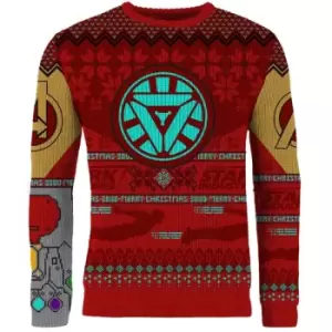 Avengers Iron Man Christmas Jumper (Size M)