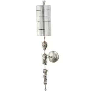 Floor Lamp Silver Leaf Silhouettes Shade Included Silver leaf LED E27 60W