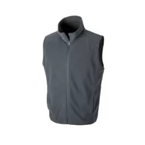 Result Core Adults Unisex Microfleece Gilet (XS) (Charcoal)