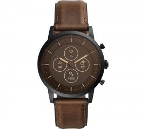 Fossil Collider Hybrid HR FTW7008 - Brown, Leather Strap, Brown