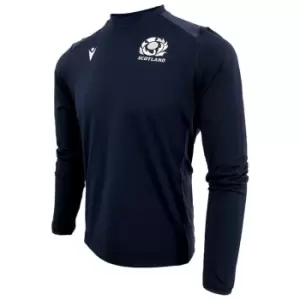 Macron Scotland 22/23 Crew Sweater Mens - Blue