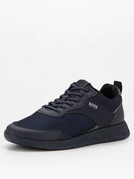 Hugo Boss Titanium Runner Mesh Trainers Navy Size 11 Men