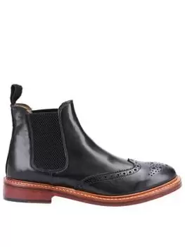 Cotswold Siddington Leather Sole Cheaslea Boot, Black, Size 11, Men