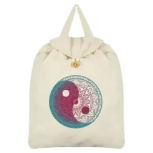 Unorthodox Collective Yin Yang Backpack (One Size) (Cream/Green/Red)