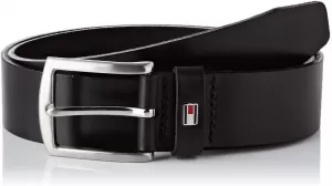 Tommy Hilfiger Mens New Denton 4.0 Leather Belt - Black - 90cm