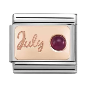 Nomination CLASSIC Rose Gold July Ruby Charm 430508/07