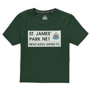 Team St James Park T Shirt Junior Boys - Green