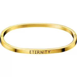 Ladies Calvin Klein Gold Plated Small Hook Eternity Bangle KJ06JD19020S