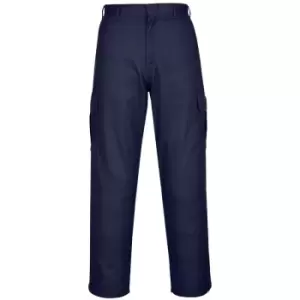 Portwest Mens Combat Work Trousers (30R) (Dark Navy) - Dark Navy