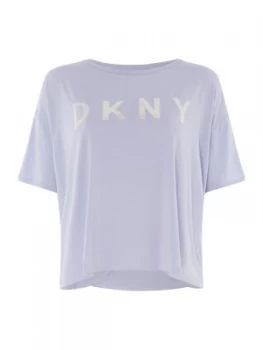 DKNY Iridescent logo tee Lilac