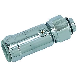 John Guest Speedfit 15PTSVP Straight Service Valve Chrome 15mm