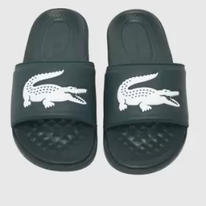 Lacoste Croco Dualiste Sandals In Dark Green