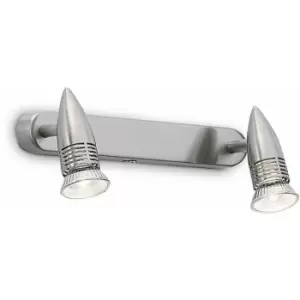 ALFA nickel wall light 2 bulbs