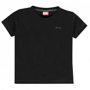 Slazenger Plain T Shirt Infant Boys - Black