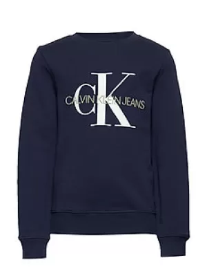 Calvin Klein Monogram Logo Sweatshirt - Peacoat - 12-13 Years