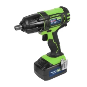 Cordless Impact Wrench 18V 3AH Li-ion 1/2" Sq Drive Hi-vis