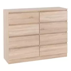 Seconique Malvern 8 Drawer Chest - Sonoma Oak Effect