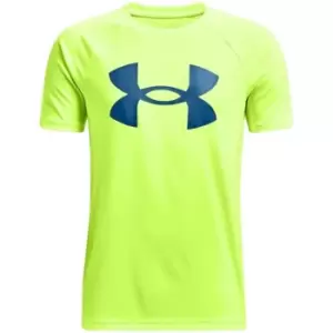 Under Armour Tech Big Logo Short Sleeve T-Shirt Junior Boys - Yellow