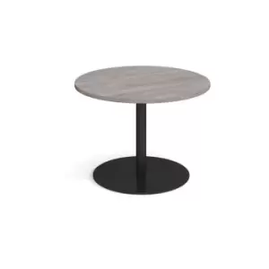 Dams MTO Eternal Circular Boardroom Table 1000mm - Black Base, Beech Top