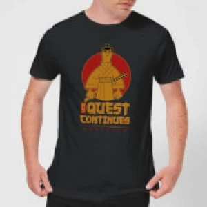 Samurai Jack My Quest Continues Mens T-Shirt - Black - S