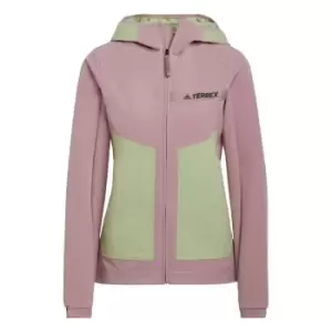 adidas Terrex Multi Soft Shell Jacket Womens - Magic Mauve / Magic Lime