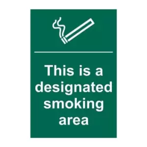 This is A Designated Smoking Area - PVC (200 x 300mm)