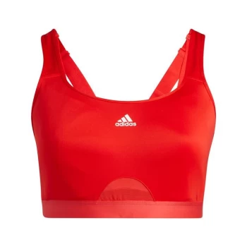 adidas TLRD Move Training High-Support Bra (Plus S - Red