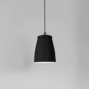 1 Light Small Ceiling Pendant Matt Black, E27